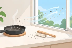 실내 미세먼지 – 요리·청소 뒤 확인 순서