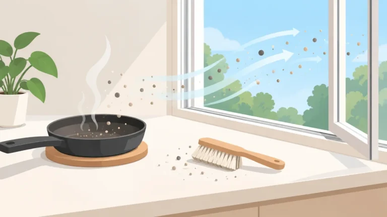 실내 미세먼지 – 요리·청소 뒤 확인 순서