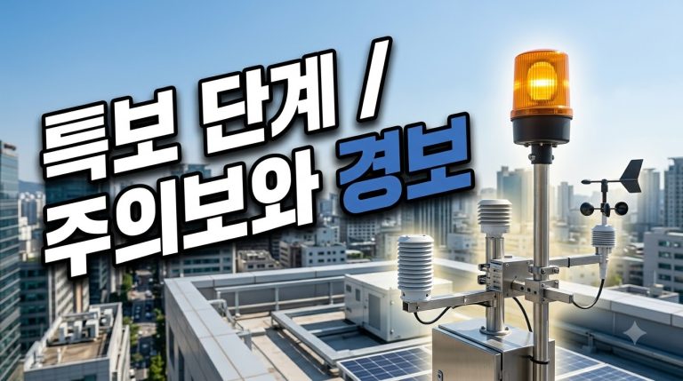 특보 단계 — 주의보·경보 종합