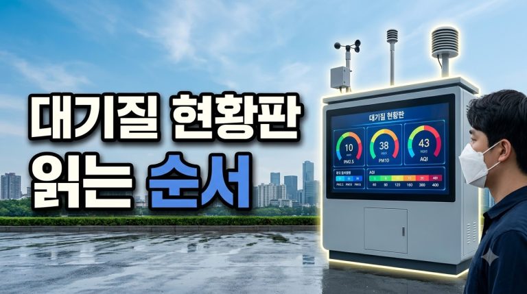 현황판 30초 만에 읽는 순서 — 4단계