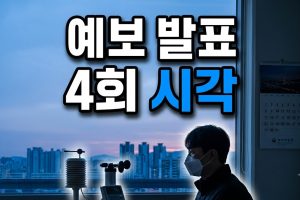 모레 예보가 ‘발표 전’인 이유 — 발표 시각 05·11·17·23시
