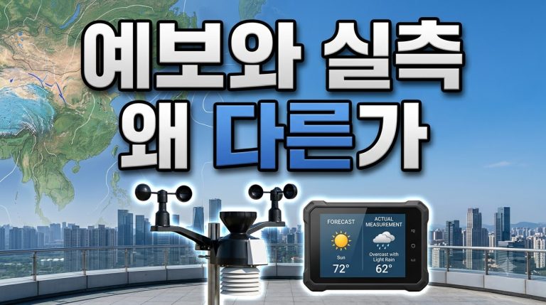예보는 나쁨인데 지금은 보통 — 어느 쪽이 맞나