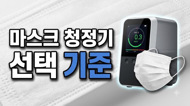 마스크·공기청정기 선택 기준 종합