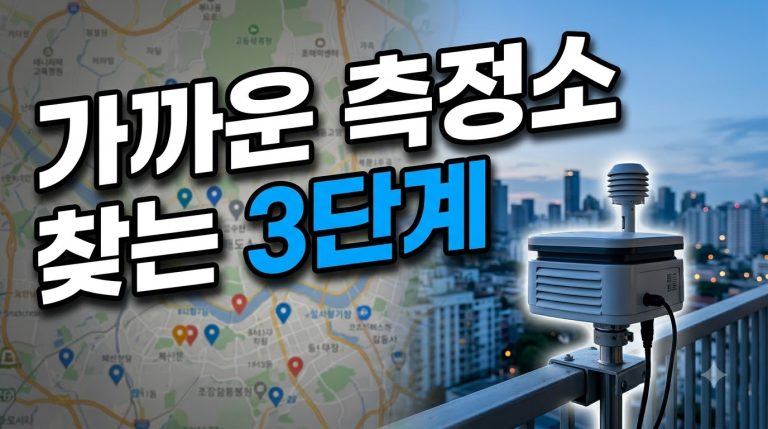 우리 동네에서 가장 가까운 측정소 찾는 법 — 3단계