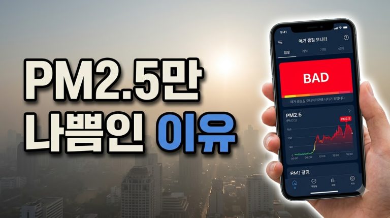 PM10은 보통인데 PM2.5만 나쁨인 날 — 무엇을 보고 판단하나