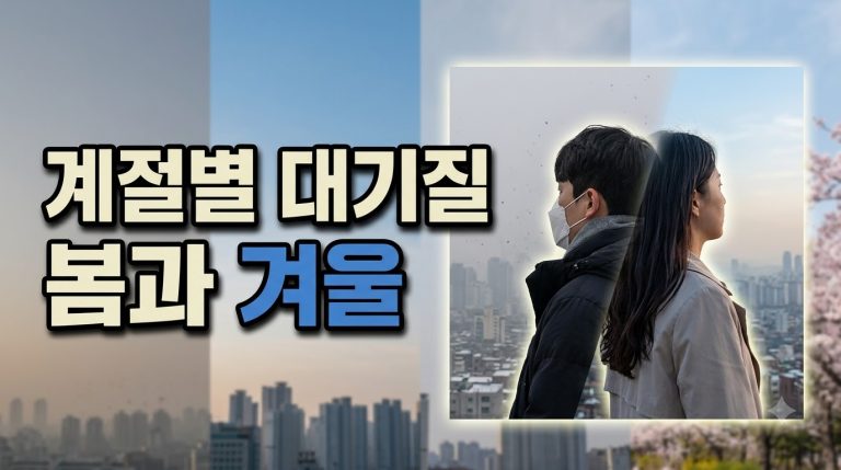 계절별 대기질 — 봄 황사·겨울 고농도 종합