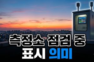 측정소 수치가 ‘점검 중’으로 뜰 때 — 무엇을 보면 되나