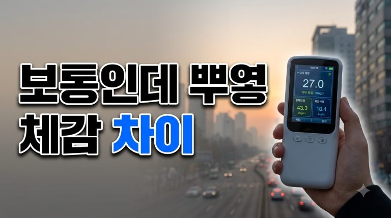 측정소 수치와 체감이 다른 이유