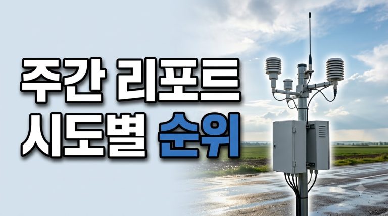 주간 미세먼지 리포트 (2026년 29주차 · 7월 13일~7월 19일)