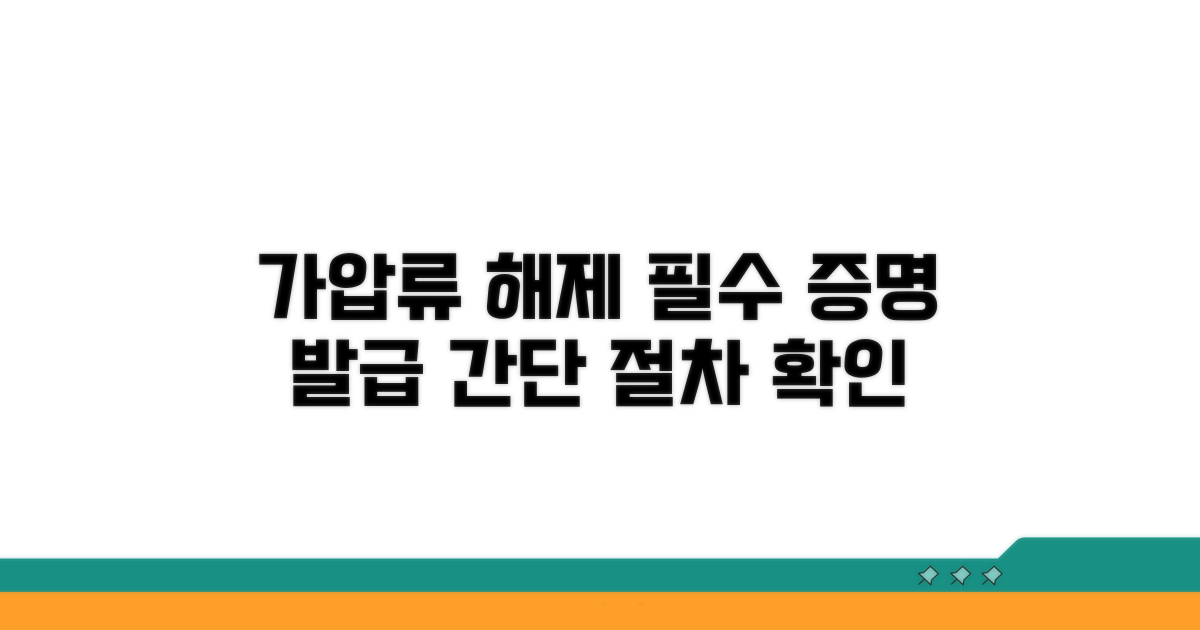 가압류 해제증명원 발급 절차