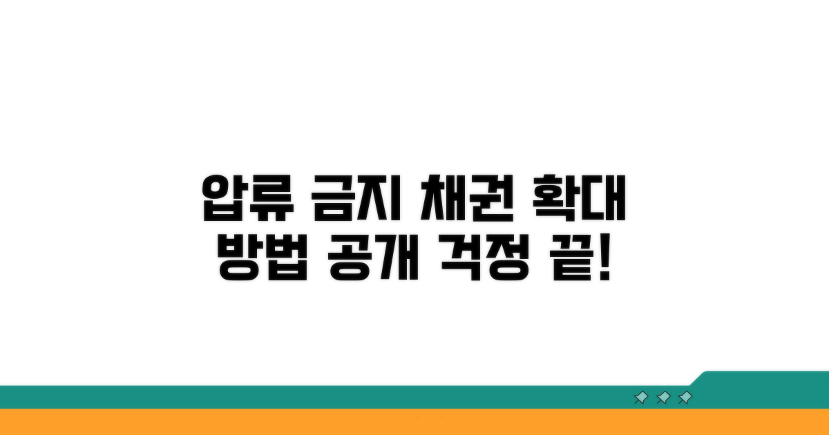 압류금지 채권 확대 방법