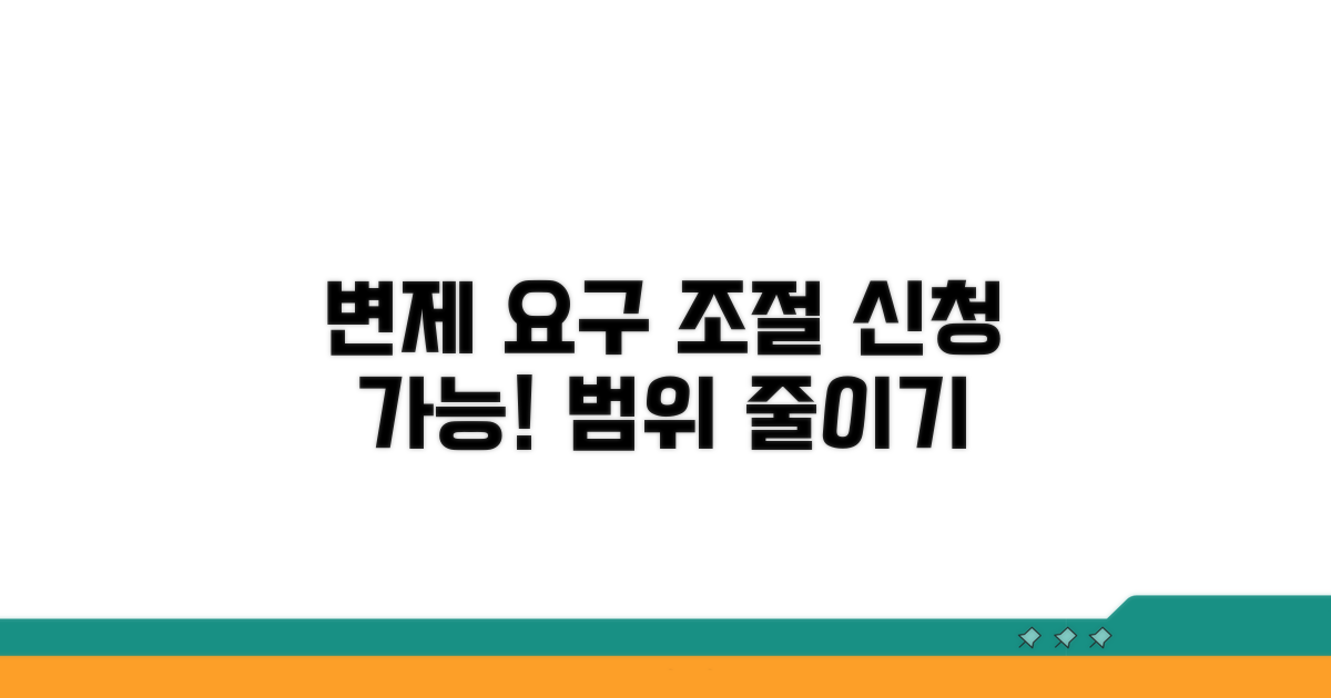 변제 요구 범위 조절 신청