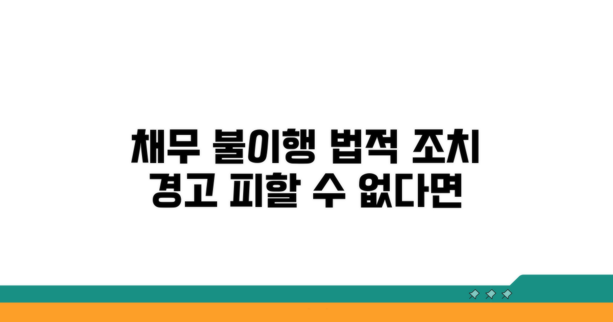 채무 불이행 시 법적 조치