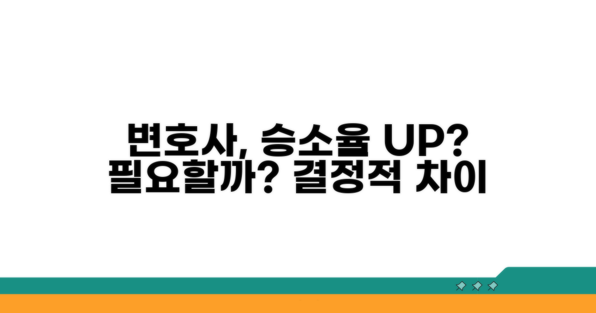 변호사 선임, 승소 확률 높일까?