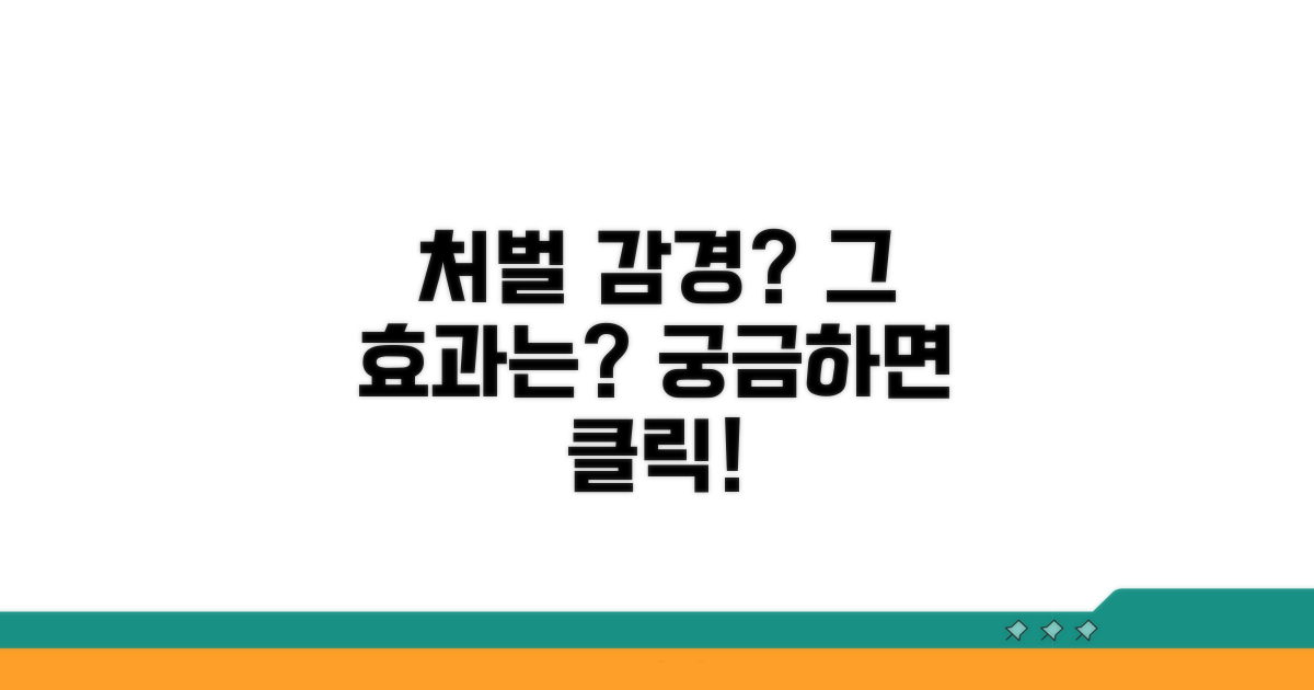 처벌 감경 효과 분석