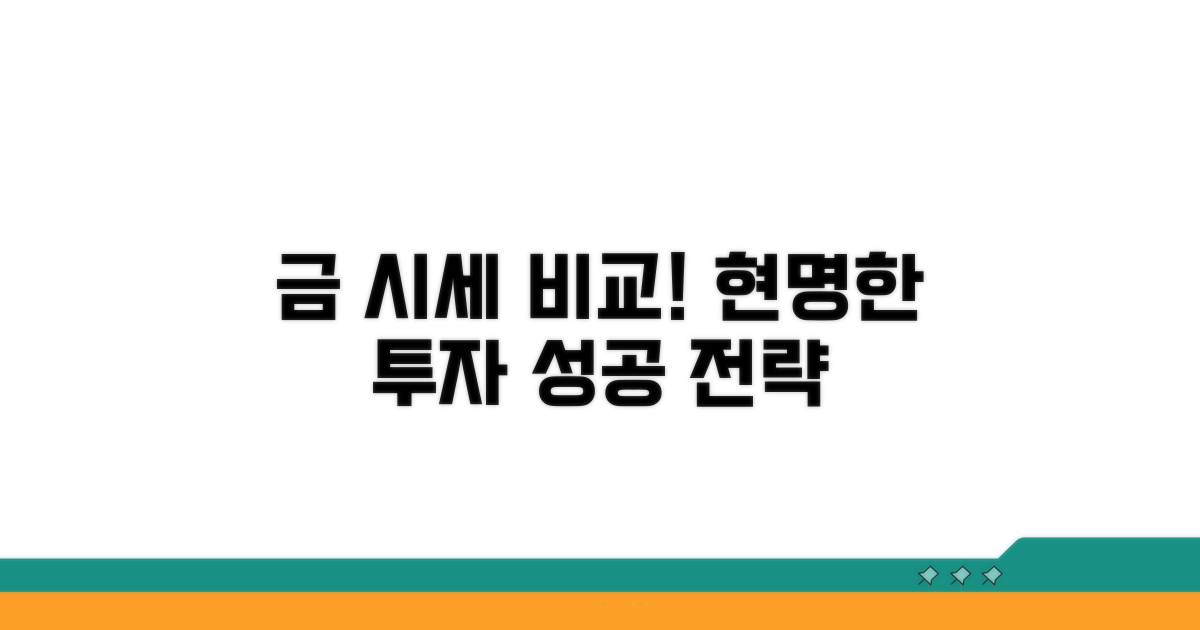 금 거래 시세 비교 분석