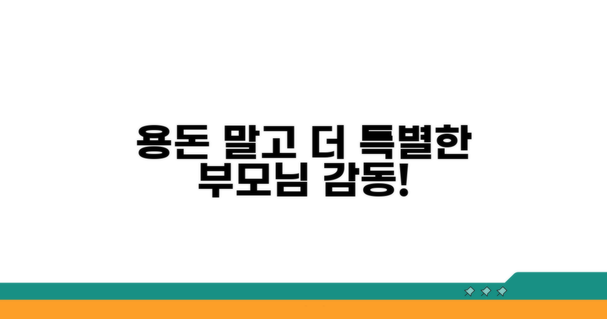 용돈 외 효도, 무엇이 있을까?