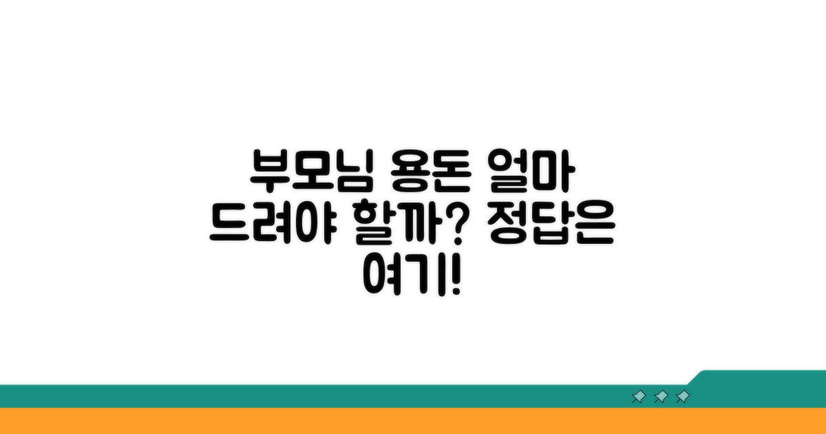 부모님께 드릴 용돈, 얼마가 적당할까?
