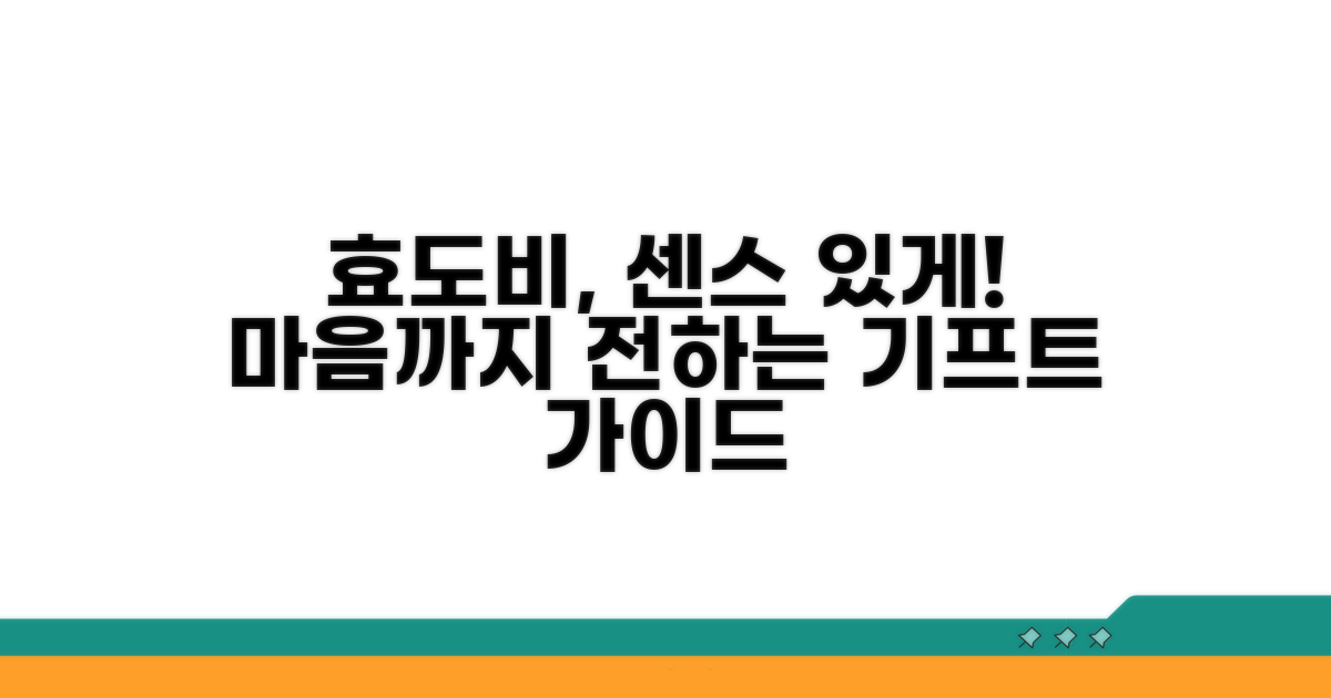 효도비, 센스 있게 드리는 방법