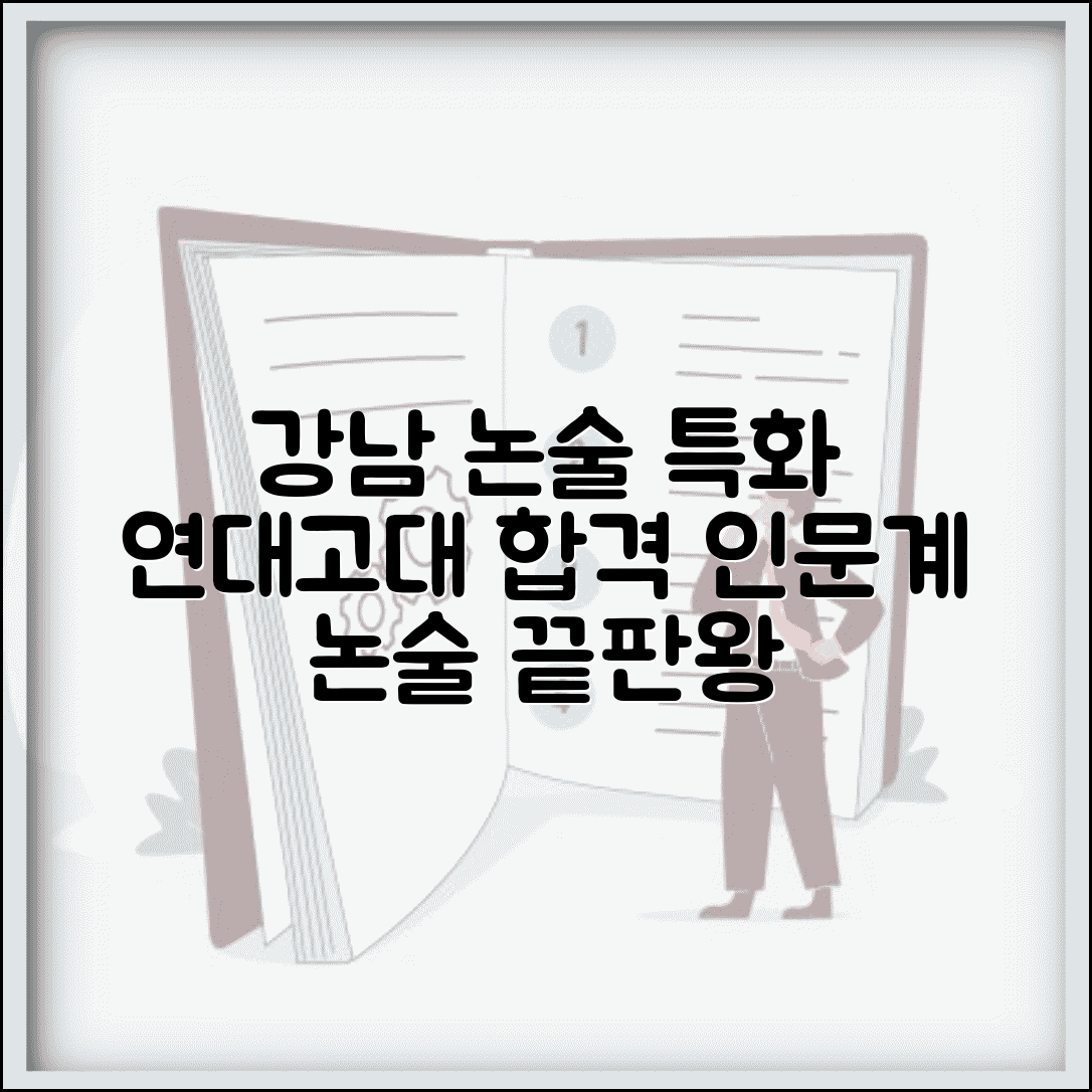 강남 고등 논술학원 인문계열 | 연세대 고려대 논술 특화 수업