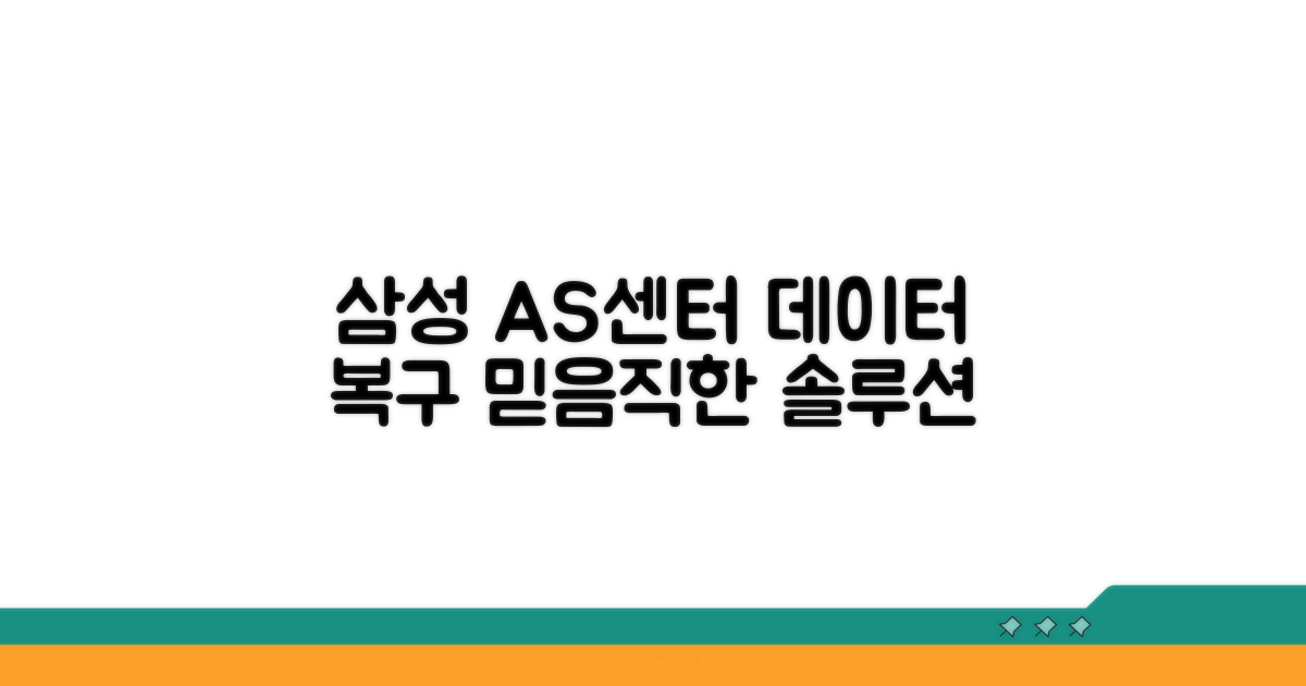 데이터 복구, 믿을 수 있는 삼성 AS센터