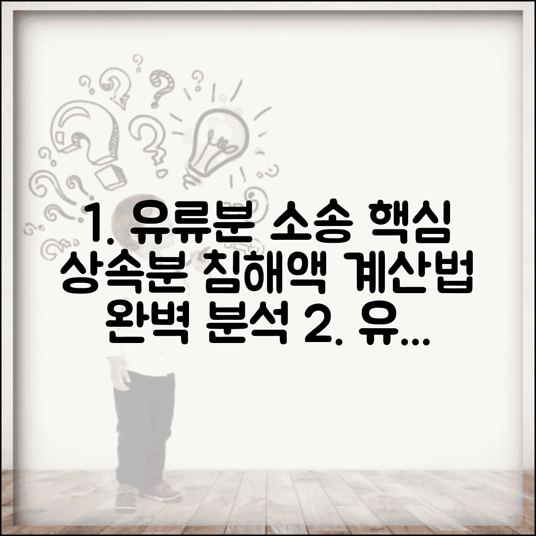 유류분 청구소송 핵심 쟁점 분석 | 법정상속분 계산법 | 유류분 침해액 산정방법