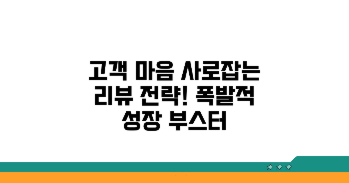 고객 마음 사로잡는 리뷰 관리