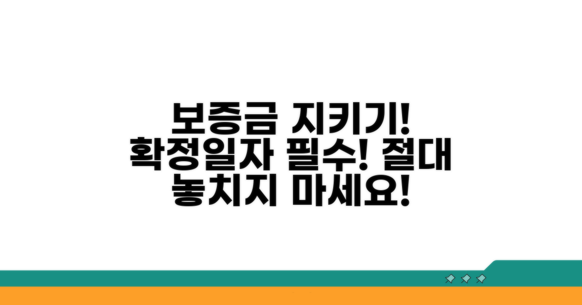 보증금 보호: 확정일자 중요성 완벽 분석