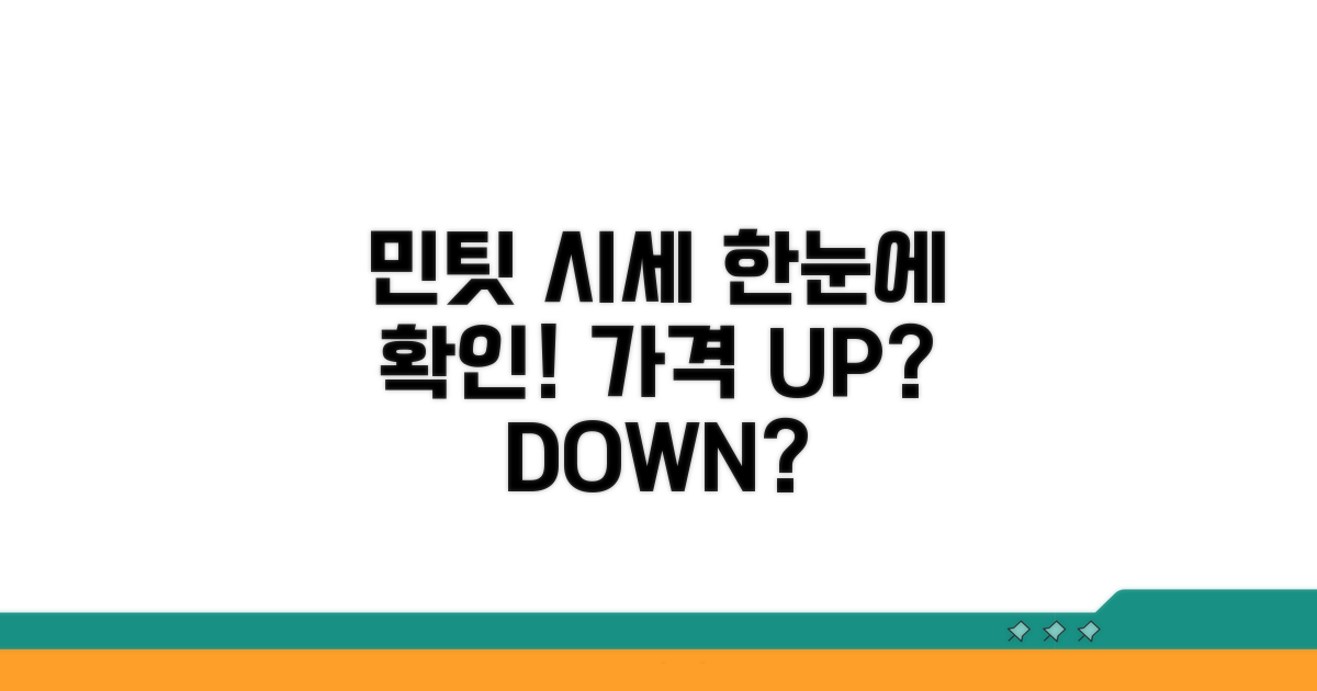 민팃 시세 한눈에 확인하기