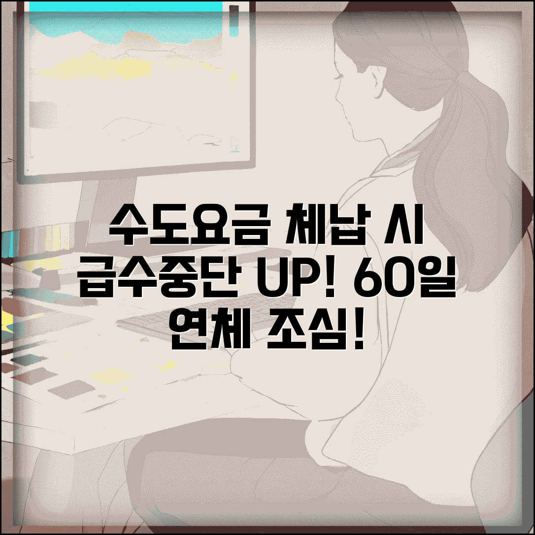수도요금 연체 급수중단 | 수도료 60일 연체시 급수중단과 체납처분