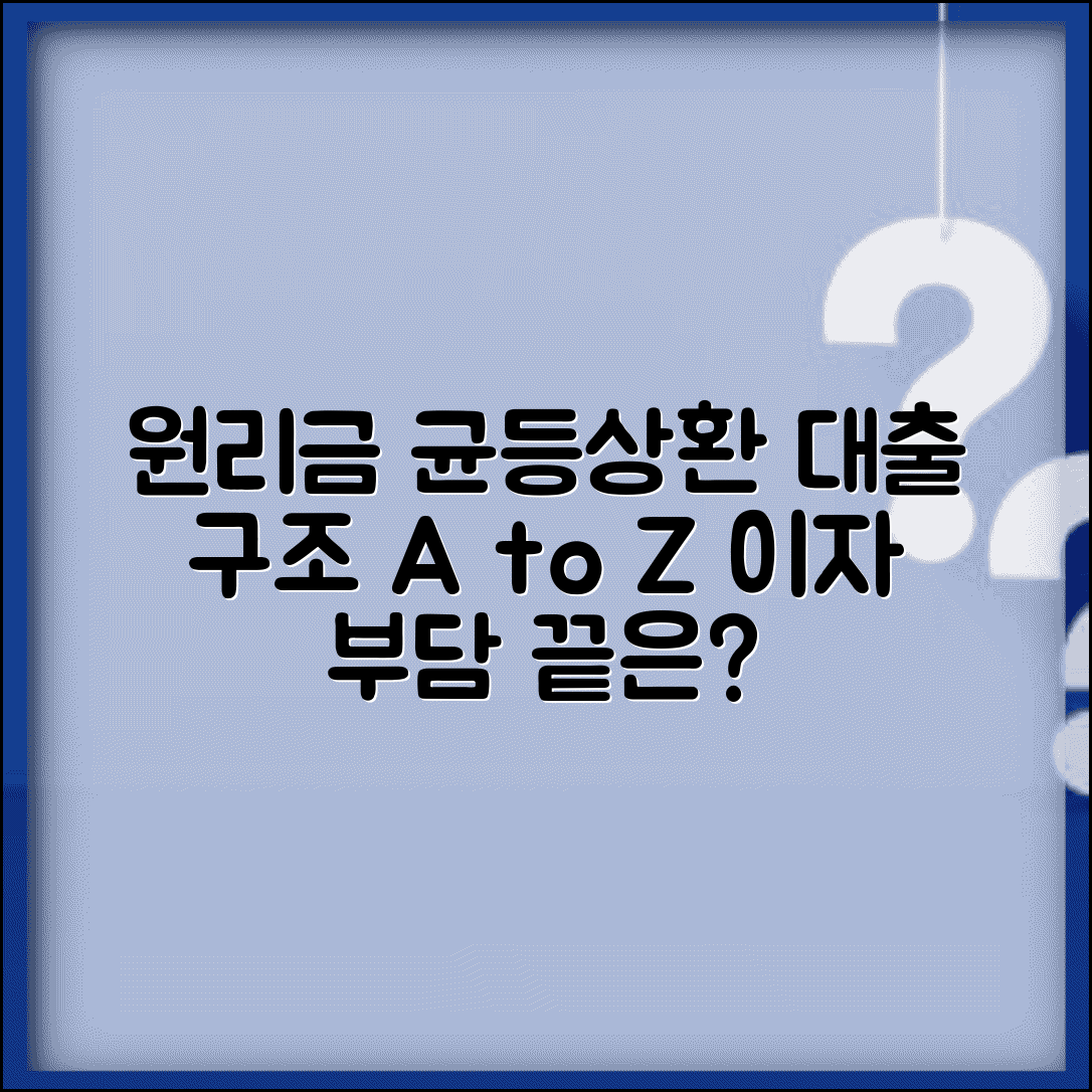 원리금 균등상환 이란 쉽게 이해하기 | 대출 구조 분석 | 이자 부담 변화 추이