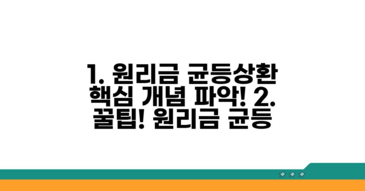 원리금 균등상환 개념 파헤치기