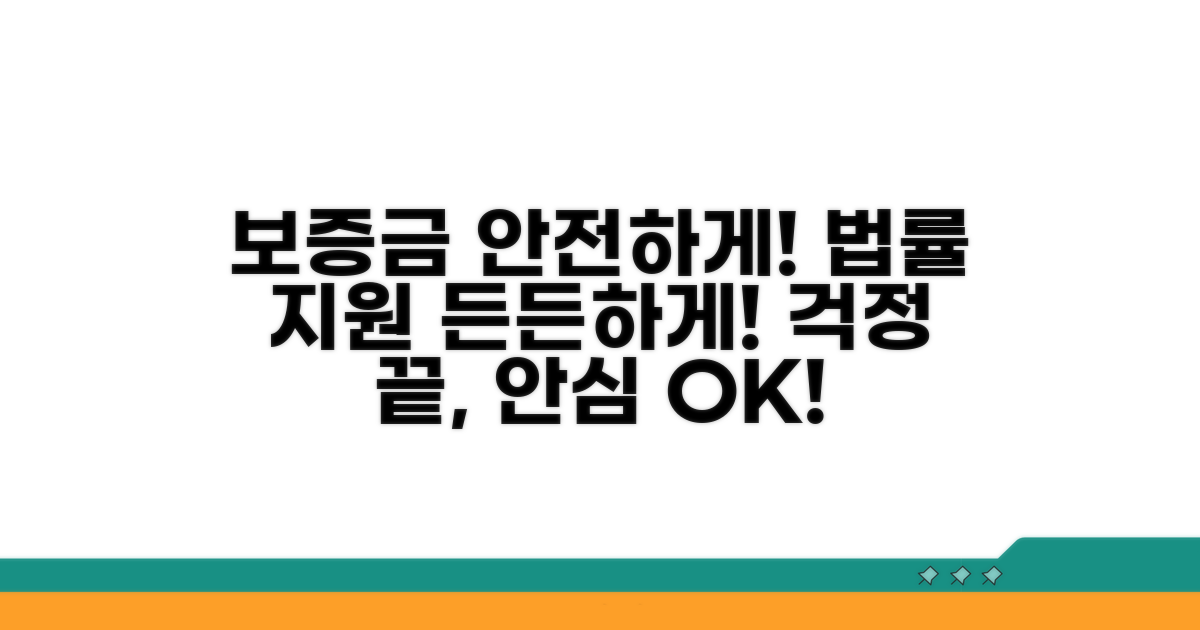 보증금 보호와 법률 지원 안내