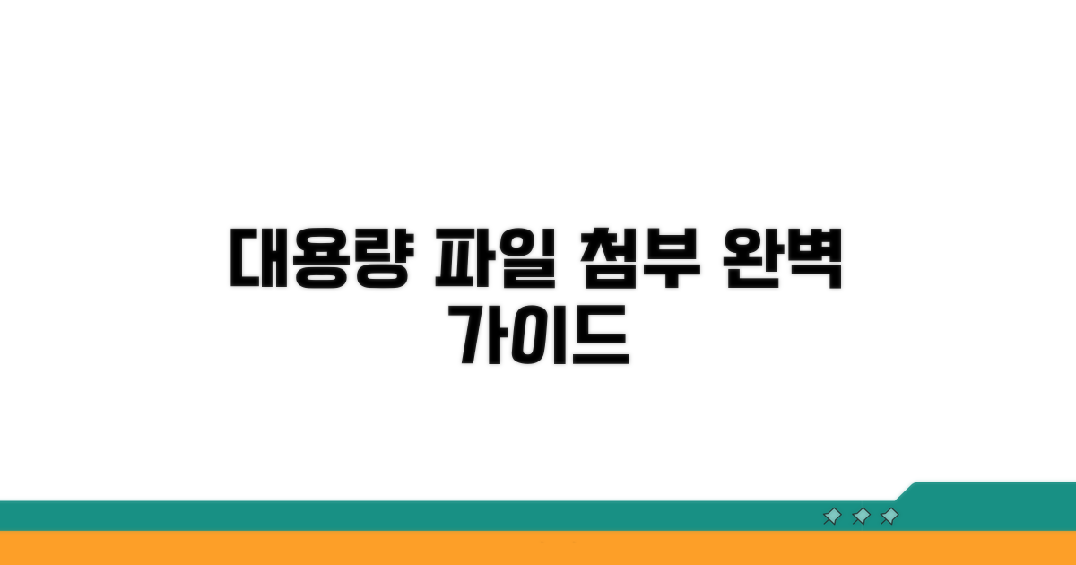 대용량 첨부, 단계별 상세 가이드