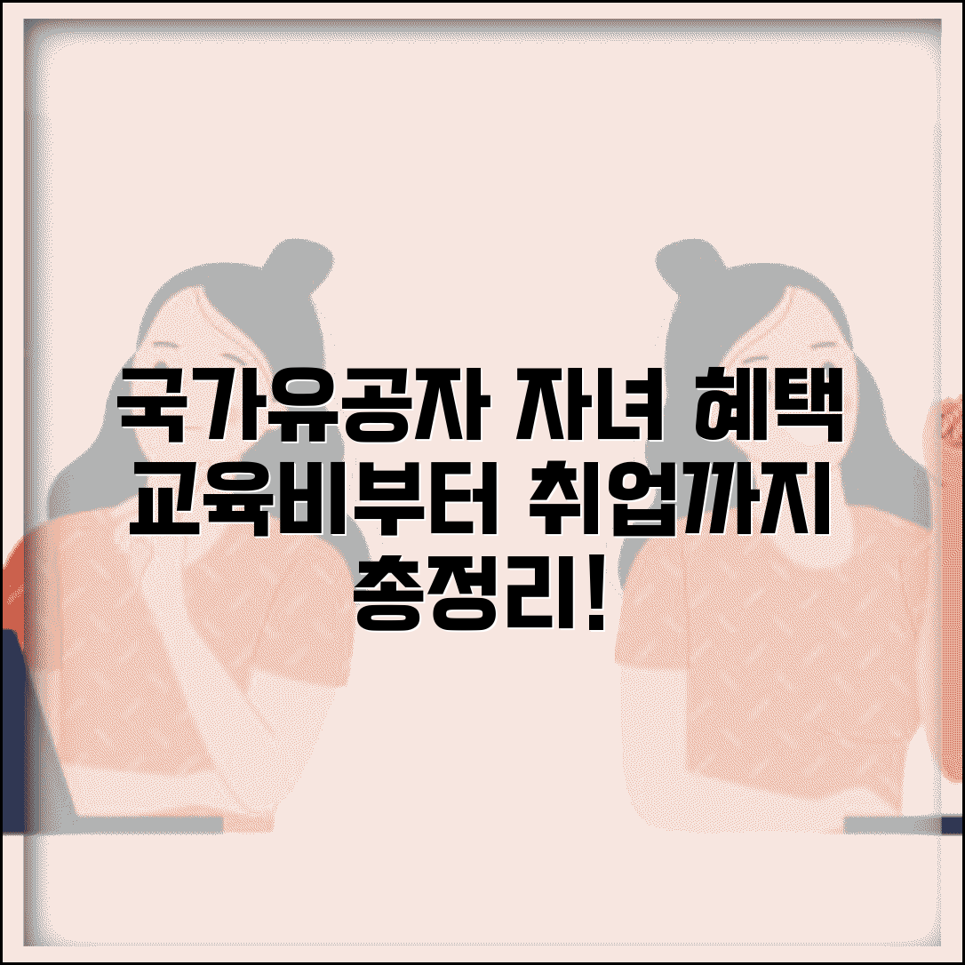 국가유공자 자녀 혜택 총정리 | 교육비부터 취업까지 지원 제도