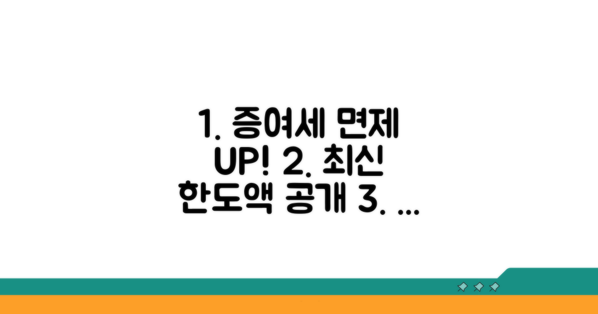 증여세 면제 한도액 최신 정보