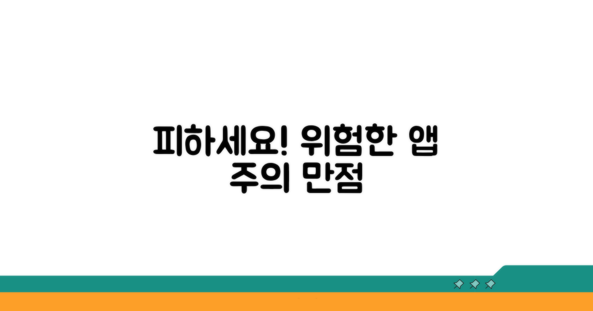 주의사항! 이런 앱은 피하세요