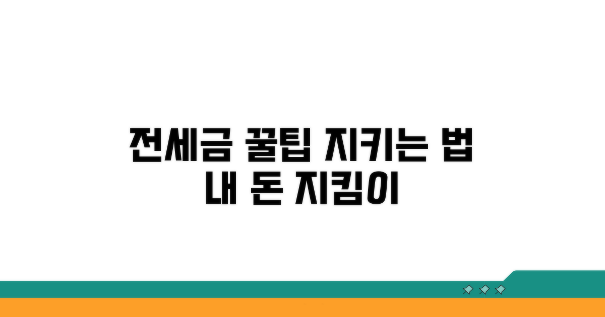 현명한 전세금 관리 꿀팁