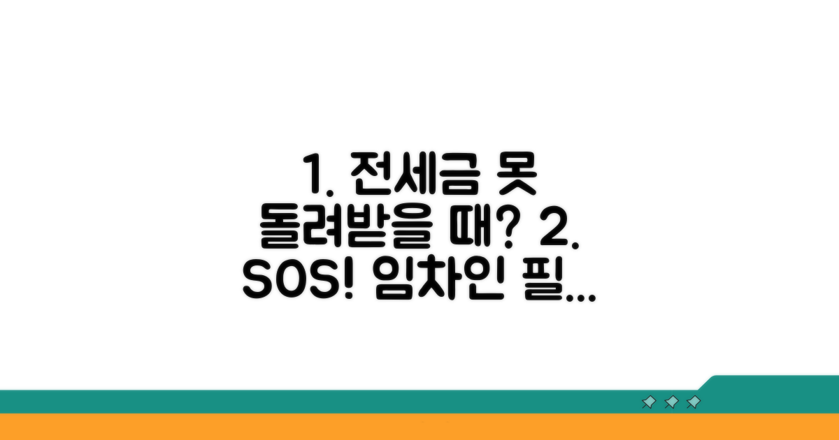 전세금 미반환 시 대처 방법 총정리