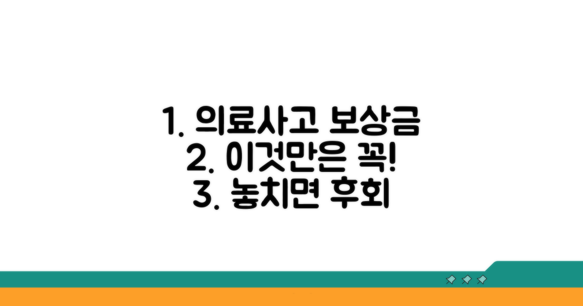 의료사고 보상금, 이것만은 꼭 알아두자