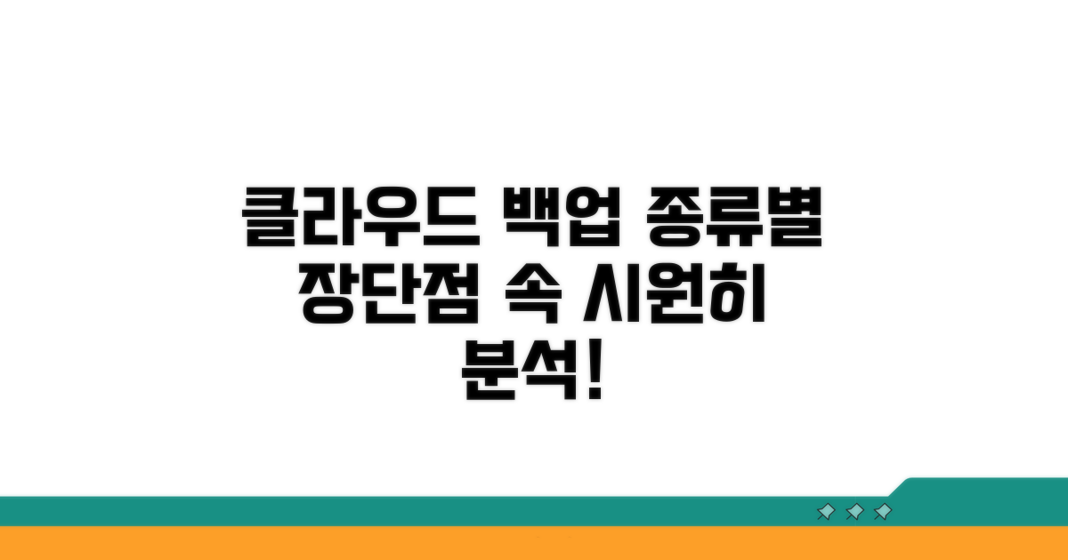 사진 백업, 클라우드 종류별 장단점 분석