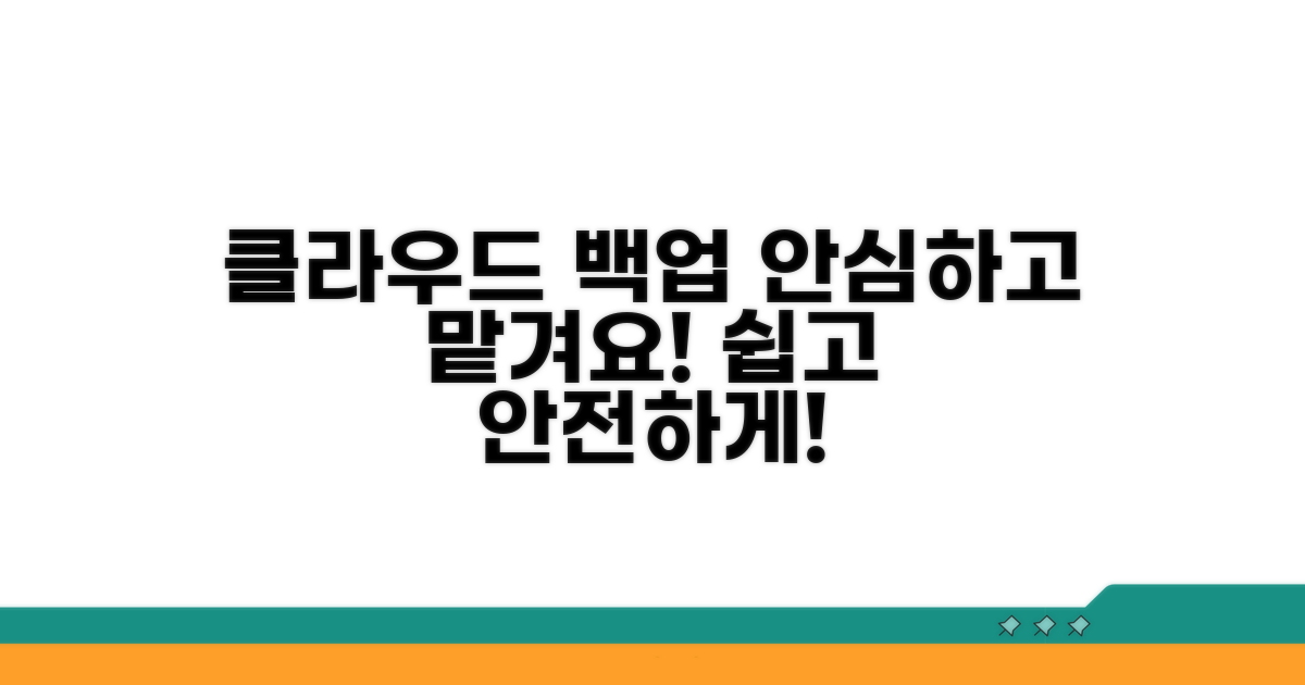 안심하고 맡겨요, 클라우드 백업 활용법