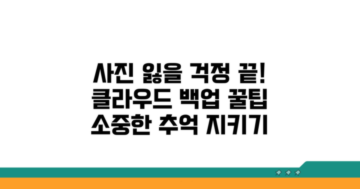 사진 잃을 걱정 끝! 클라우드 백업 꿀팁