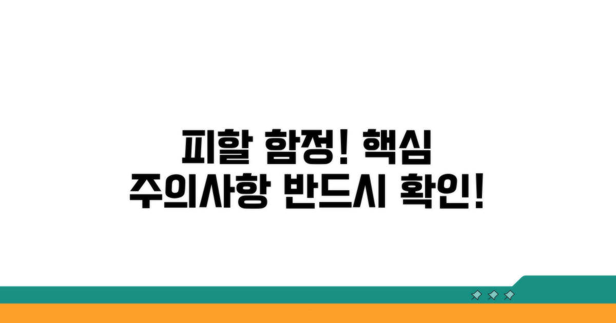 피해야 할 함정과 주의사항