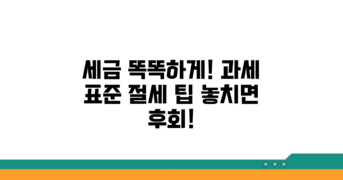 과세 표준 계산 및 절세 팁