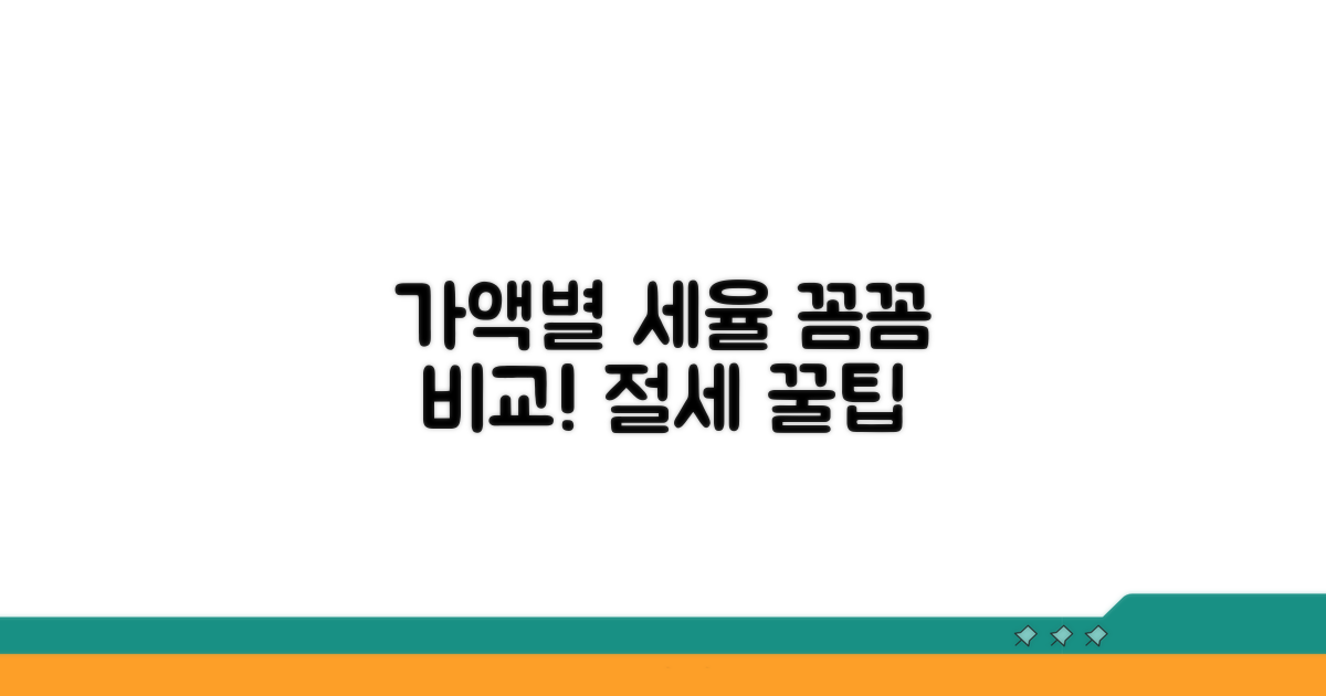 가액 구간별 세율 비교 분석
