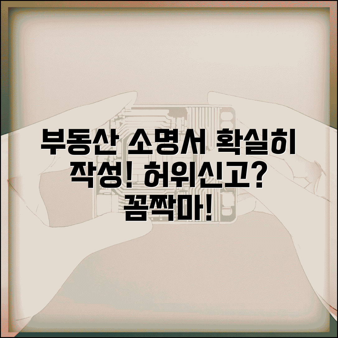 부동산거래신고 소명서 작성요령 | 허위신고 의심 시 대응 방법