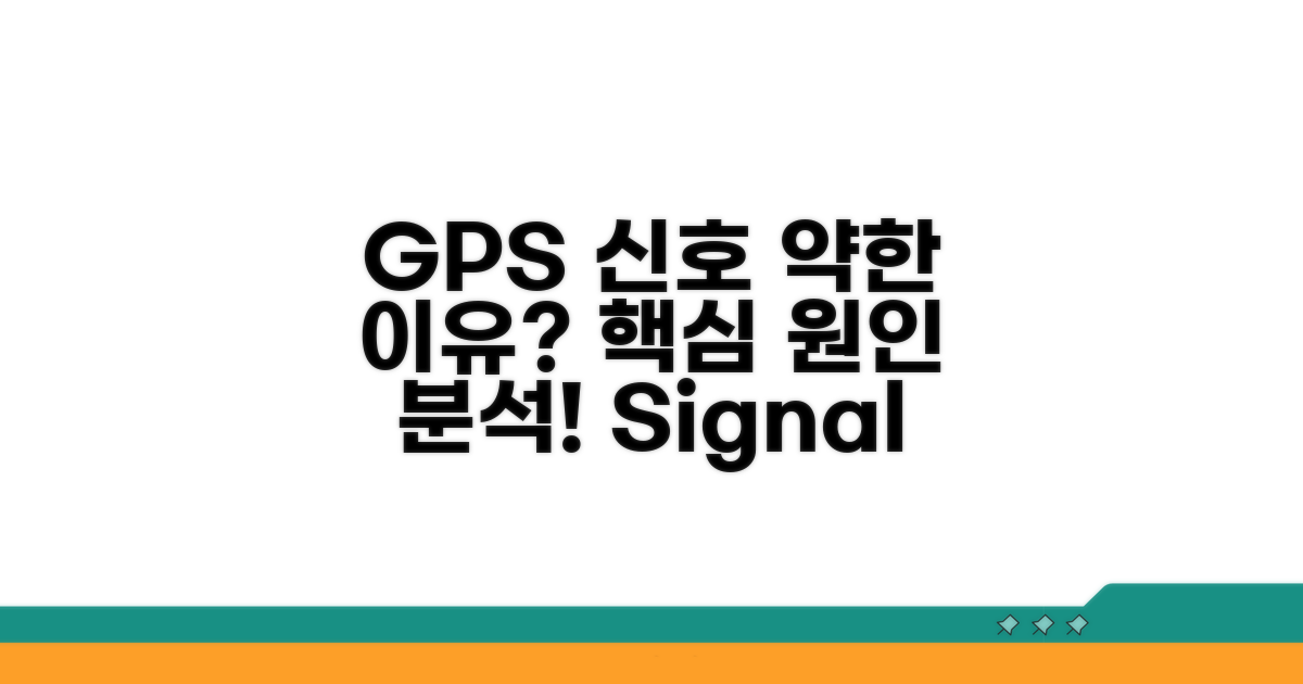 GPS 신호 약한 원인 분석