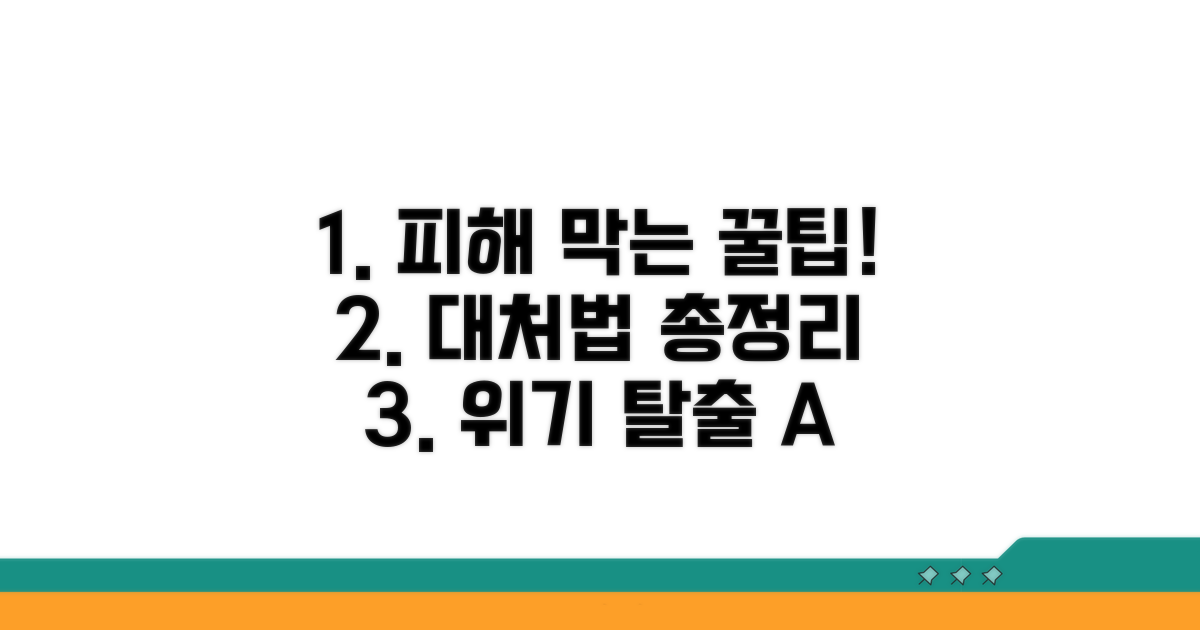 피해 예방 꿀팁과 대처법
