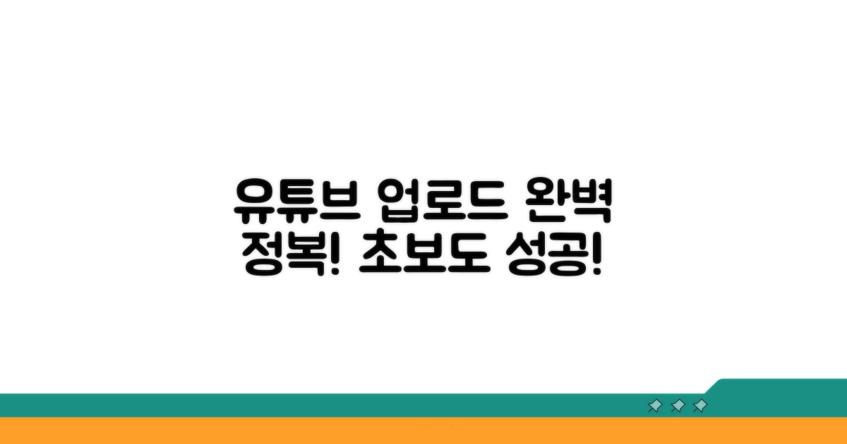 유튜브 영상 업로드 완벽 가이드